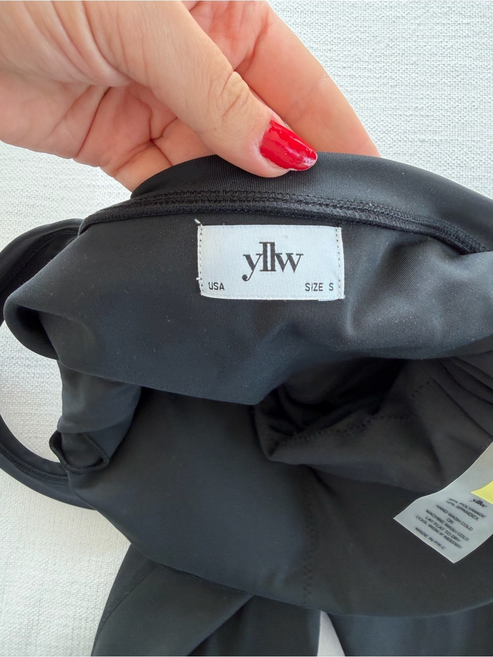 YLLW the Label Black Women’s Scoop-Neck Active Romper - Picture 3 of 3